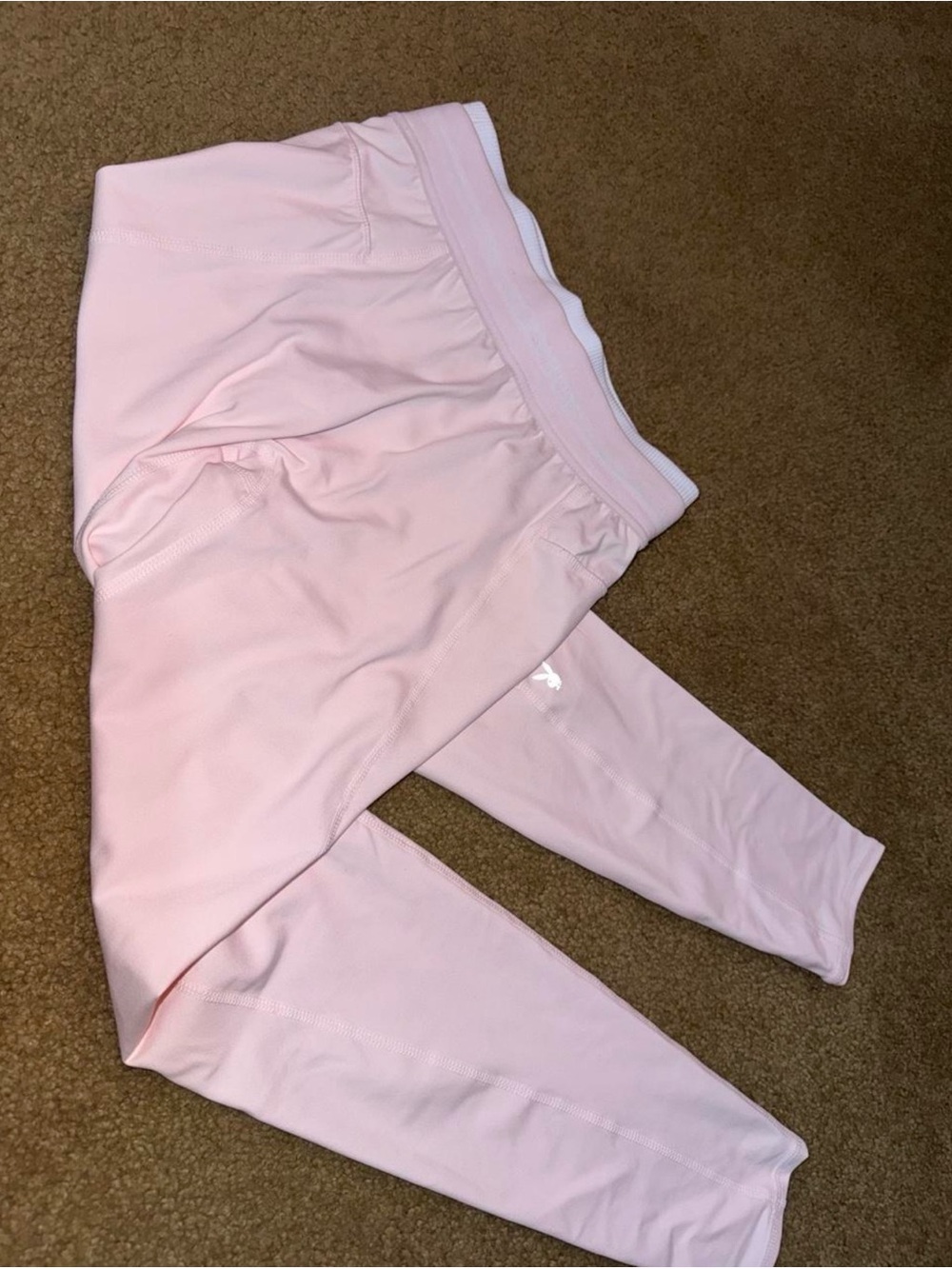 Pink playboy leggings